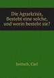 Die Agrarkrisis, Besteht eine solche, und worin besteht sie?, Jentsch, Carl 