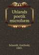 Uhlands poetik microform, Schmidt, Gotthold, 1883- 