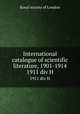 International catalogue of scientific literature, 1901-1914. 1911 div H, 