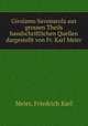Girolamo Savonarola aus grossen Theils handschriftlichen Quellen dargestellt von Fr. Karl Meier, Meier, Friedrich Karl 
