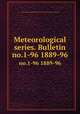 Meteorological series. Bulletin. no.1-96 1889-96, Massachusetts Agricultural Experiment Station,Hatch Experiment Station 