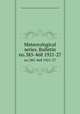Meteorological series. Bulletin. no.385-468 1921-27, Massachusetts Agricultural Experiment Station,Hatch Experiment Station 