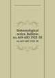 Meteorological series. Bulletin. no.469-600 1928-38, Massachusetts Agricultural Experiment Station,Hatch Experiment Station 