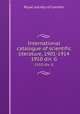 International catalogue of scientific literature, 1901-1914. 1910 div. G, 