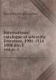 International catalogue of scientific literature, 1901-1914. 1908 div. E, 
