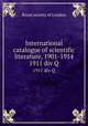 International catalogue of scientific literature, 1901-1914. 1911 div Q, 