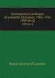 International catalogue of scientific literature, 1901-1914. 1909 div Q, 
