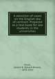 A selection of cases on the English law of contract. Prepared as a text-book for law students in the universities, Finch, Gerard B. (Gerard Brown), 1835-1913 