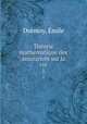 Thorie mathmatique des assurances sur la vie. 1, Emile Dormoy 