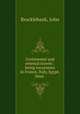 Continental and oriental travels : being excursions in France, Italy, Egypt, Sinai ., Brocklebank, John 