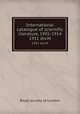 International catalogue of scientific literature, 1901-1914. 1911 div.M, 