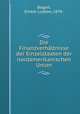 Die Finanzverhltnisse der Einzelstaaten der nordamerikanischen Union, Bogart, Ernest Ludlow, 1870- 