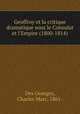 Geoffroy et la critique dramatique sous le Consulat et l