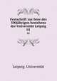 Festschrift zur feier des 500jhrigen bestehens der Universitt Leipzig. 01, Leipzig. Universitat 