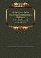 Bollettino della Societ entomologica italiana. v. 3-4 1871-72, Societa entomologica italiana 