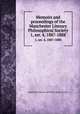 Memoirs and proceedings of the Manchester Literary & Philosophical Society. 1, ser. 4, 1887-1888, Manchester Literary and Philosophical Society 