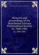 Memoirs and proceedings of the Manchester Literary & Philosophical Society. 45, 1900-1901, Manchester Literary and Philosophical Society 