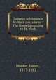 Oo meyo achimoowin St. Mark microform = The Gospel according to St. Mark, Hunter, James, 1817-1882 