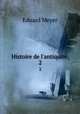 Histoire de l`antiquit;. 2, Eduard Meyer 