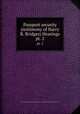 Passport security (testimony of Harry R. Bridges) Hearings. pt. 2, United States. Congress. House. Committee on Un-American Activities,Bridges, Harry, 1901- 