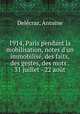 1914, Paris pendant la mobilisation, notes d