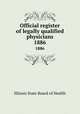 Official register of legally qualified physicians. 1886, Illinois State Board of Health 