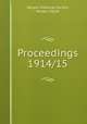 Proceedings 1914/15, Bangor Historical Society, Bangor, Maine 