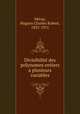 Divisibilite des polynomes entiers a plusieurs variables, Hugues Charles Robert Meray 