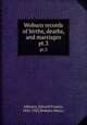Woburn records of births, deaths, and marriages. pt.3, Johnson, Edward Francis, 1856-1922,Woburn (Mass.) 