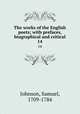The works of the English poets; with prefaces, biographical and critical. 14, Johnson, Samuel, 1709-1784 
