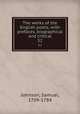 The works of the English poets; with prefaces, biographical and critical. 52, Johnson, Samuel, 1709-1784 