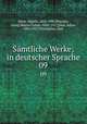 Smtliche Werke; in deutscher Sprache. 09, Ibsen, Henrik, 1828-1906,Brandes, Georg Morris Cohen, 1842-1927,Elias, Julius, 1861-1927,Schleuther, Paul 