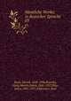 Smtliche Werke; in deutscher Sprache. 03, Ibsen, Henrik, 1828-1906,Brandes, Georg Morris Cohen, 1842-1927,Elias, Julius, 1861-1927,Schleuther, Paul 