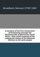A narrative of the first introduction of Christianity amongst the Barolong tribe of Bechuanas, South Africa : with a brief summary of the subsequent history of the Wesleyan Missions to the same people, Broadbent, Samuel, 1794?-1867 
