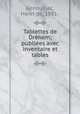 Tablettes de Drehem; publiees avec inventaire et tables, Genouillac, Henri de, 1881- 