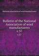 Bulletin of the National Association of wool manufacturers. v.37, National association of wool manufacturers 