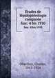 Etudes de lpidoptrologie compare. fasc. 4 bis 1910, Charles Oberthur 