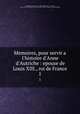 Memoires, pour servir a l`histoire d`Anne d`Autriche : epouse de Louis XIII., roi de France. 1, Francoise de Motteville 