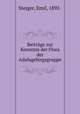 Beitrage zur Kenntnis der Flora der Adulagebirgsgruppe, Steiger, Emil, 1892- 