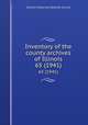 Inventory of the county archives of Illinois. 65 (1941), Illinois Historical Records Survey 