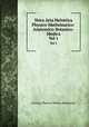 Nova Acta Helvetica Physico-Mathematico-Anatomico-Botanico-Medica. Vol 1, Societas Physico-Medica Basiliensis 