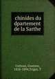?chinides du dpartement de la Sarthe, Cotteau, Gustave, 1818-1894,Triger, T 