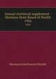 Annual statistical supplement - Montana State Board of Health. 1956, Montana State Board of Health 