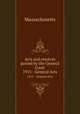 Acts and resolves passed by the General Court. 1915 - General Acts, Massachusetts 