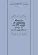 Minerals of California. no.173 suppl. 1955-57, Murdoch, Joseph, 1890-,Webb, Robert Wallace, 1909-,Emerson, Donald O. County index to the minerals of California 