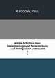Antike Schriften ber Seelenheilung und Seelenleitung : auf ihre Quellen untersucht. 1, Rabbow, Paul 