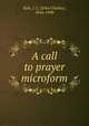 A call to prayer, Ryle, J. C. (John Charles), 1816-1900 