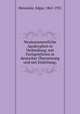 Neutestamentliche Apokryphen in Verbindung; mit Fachgelehrten in deutscher bersetzung und mit Einleitung;, Hennecke, Edgar, 1865-1951 