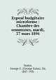Expose budgetaire microforme : Chambre des communes, mardi, 27 mars 1894, Foster, George E. (George Eulas), Sir, 1847-1931 