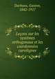 Lecons sur les systemes orthogonaux et les coordonnees curvilignes, Darboux, Gaston, 1842-1917 